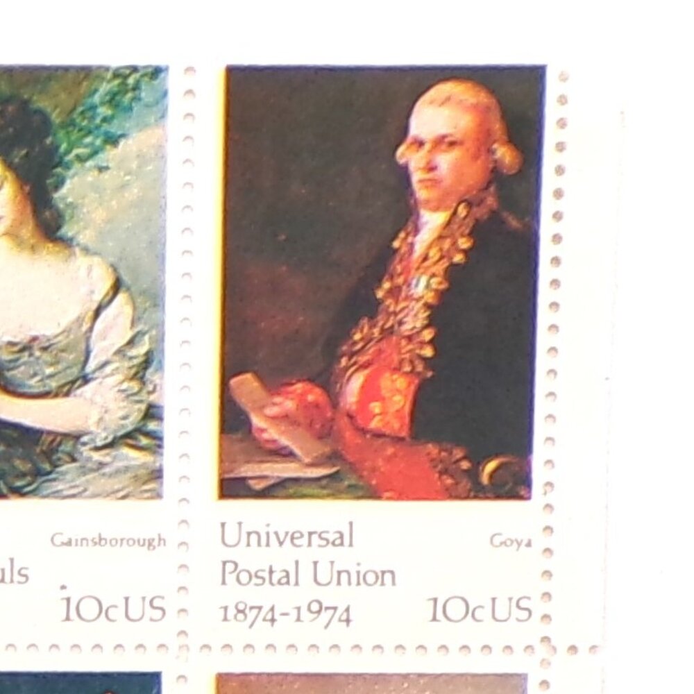 1974 -US#1530 - 37 - 10c Universal Postal Union Plate Block of 8 - Picture 6 of 10